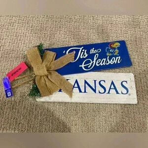 University of Kansas Christmas sign